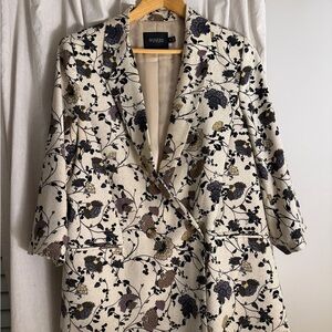 Soaked in Luxury- Cream floral blazer